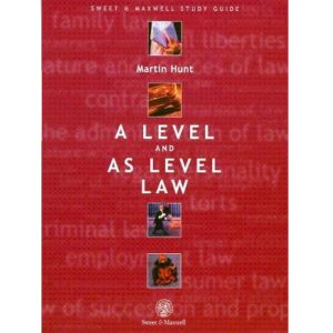 کتاب متون حقوقی مارتین هانت A Level and As Level Law Martin Hunt