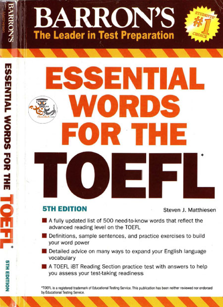 کتاب لغات ضروری تافل Essential Words For the TOEFL 5th Edition