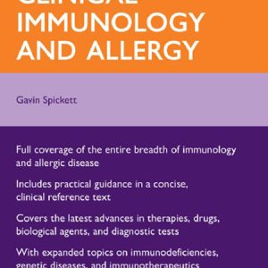 کتاب راهنمای ایمونولوژی بالینی و آلرژی آکسفورد Oxford Handbook of Clinical Immunology and Allergy ویرایش سوم