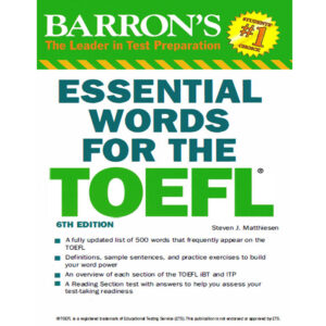 کتاب لغات ضروری تافل Essential Words For the TOEFL 6th Edition